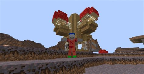 Mushroom Biome pole house. Minecraft Map