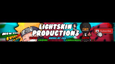 YouTube Banner Example 2 by LightskinProductions on DeviantArt