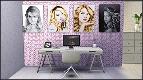 Taylor Swift Poster/Painting Collection at TaTschu`s Sims4-CC » Sims 4 Updates