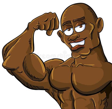 Cartoon Muscle Man Flexing His Bicep Stock Illustration - Illustration of muscle, healthy: 25367179