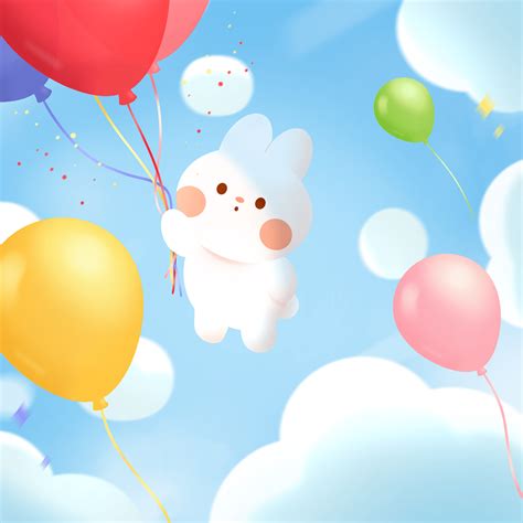 Bunny Balloon · DTIYS Illustration on Behance