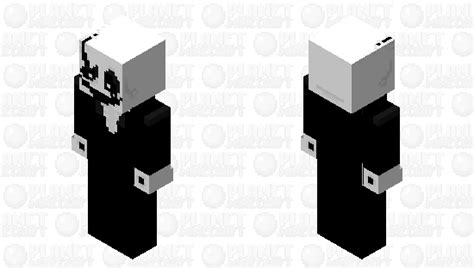 Gaster (Mystery Man Undertale) Minecraft Skin