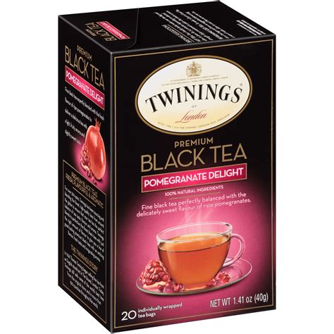 Twinings Pomegranate Delight Flavoured Black Bagged Tea, 20 Ct - Walmart.com