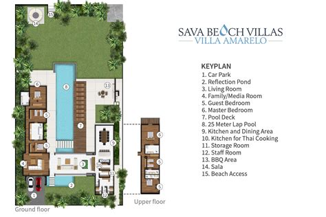 Sava Beach Villas - Villa Amarelo Floorplan - Elite Havens