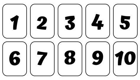 Numbers Clipart Black And White