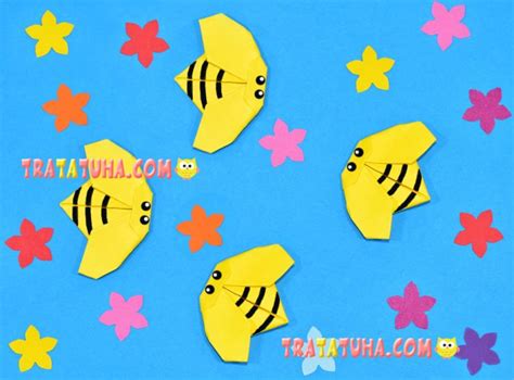 Origami Bee: Simple Paper Bees for Kids