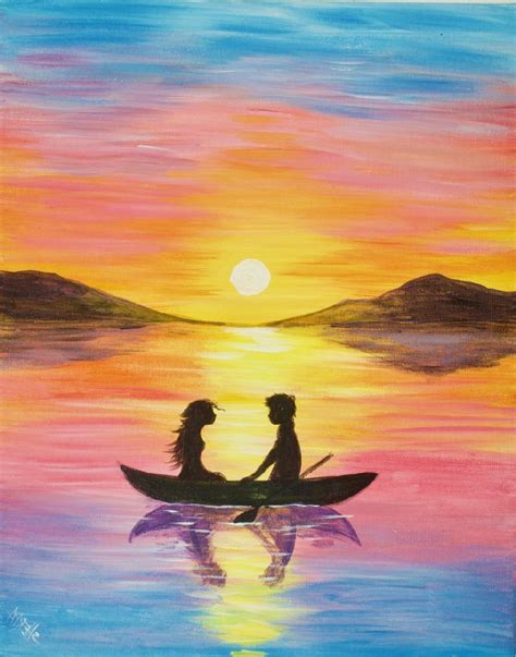 Watercolor Sunset For Beginners at GetDrawings | Free download