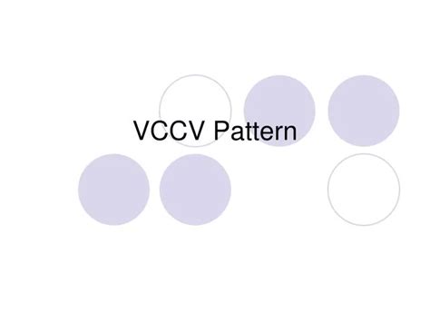 PPT - VCCV Pattern PowerPoint Presentation - ID:224674