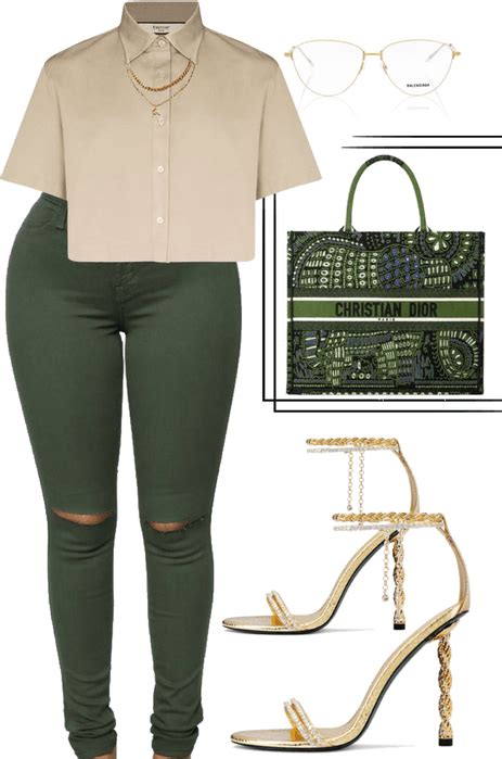 GREEN & GOLD Outfit | ShopLook