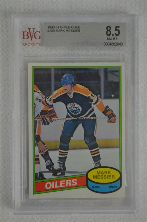 Lot Detail - Mark Messier 1980-81 O-Pee-Chee Rookie Card Graded BVG 8.5