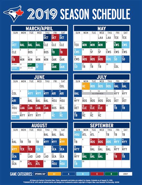 Blue Jays reveal 2019 regular season schedule | Daily Hive Toronto