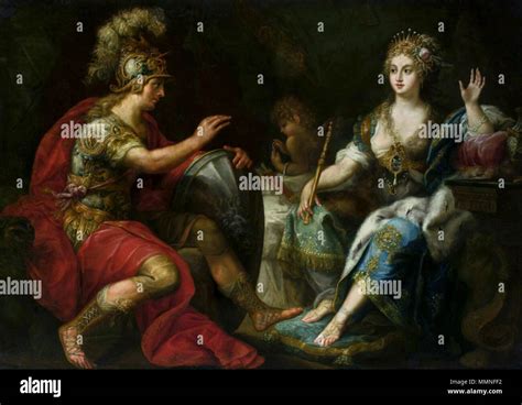 Aeneas and Dido.. second half of 17th century. Pasinelli Aeneas and Dido Stock Photo - Alamy