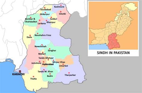 Sindh map | Khairpur, Sindh, Nawabshah