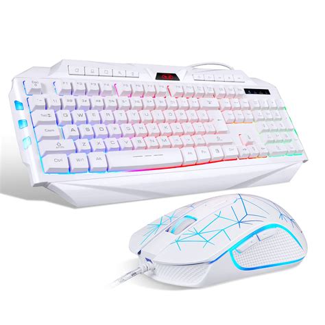 Combo blanco de teclado y rat...B07QJ8PJPJ | Encarguelo.com