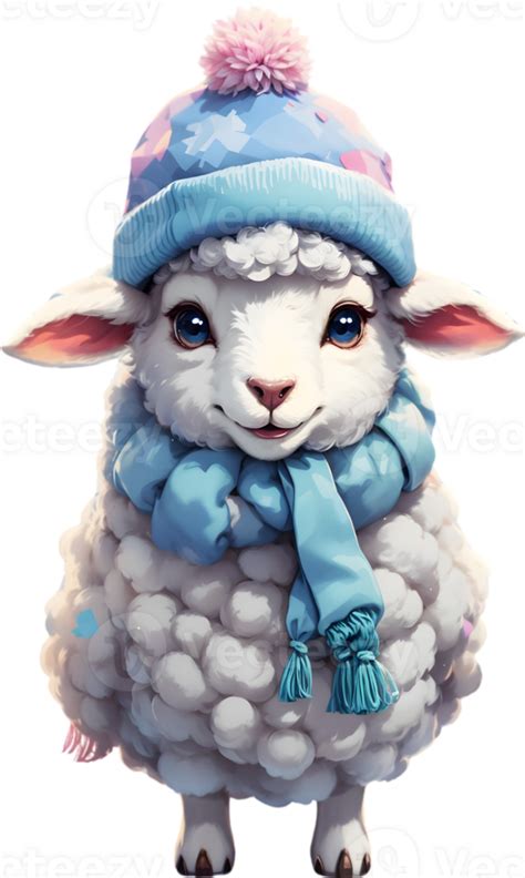 Animals in winter attire, Winter animal clothing, Cute animal sweaters, ai generative 31757636 PNG