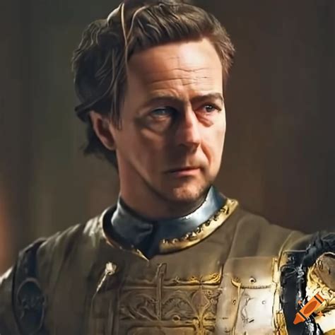 Edward norton as king baldwin iv in kingdom of heaven on Craiyon