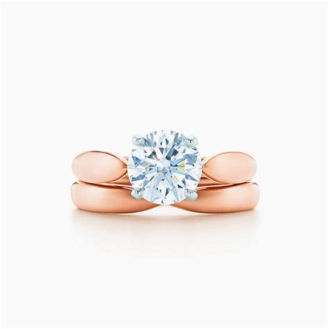 Tiffany Harmony® engagement ring in 18k rose gold: a study in balance and grace. | Tiffany & Co.