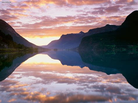 Nature: Strynsvatnet Sunrise Norway, picture nr. 23362