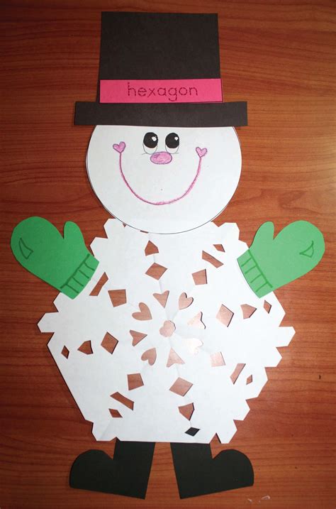 Snowman Crafts For Kindergarten