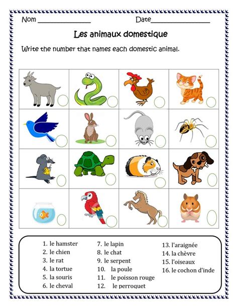 French Animals (Les animaux) Distance Learning worksheets | Made By ...