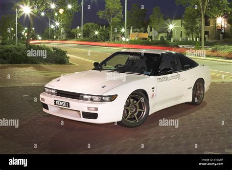 modified Japanese Nissan S13 180SX Silvia sports car Stock Photo ...