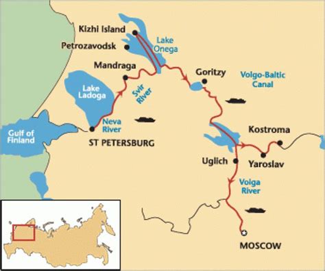 Volga River Map from St. Peterbourg to Moscow , Russia | European river cruises, World geography ...