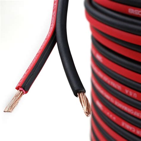 20 Ft 12 Gauge AWG Speaker Cable Car Home Audio 20' Black and Red Zip Wire DS18 - Walmart.com