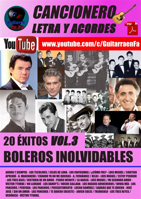 Boleros Inolvidables Vol. 3 - Cancionero Digital pdf.