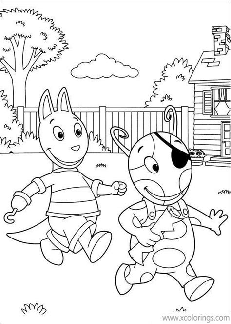 Backyardigans Coloring Pages Pirate Uniqua Got a Treasure Map - XColorings.com