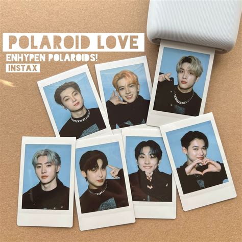 Enhypen Polaroid Love Polaroid Photocard Kpop Gift Instax - Etsy