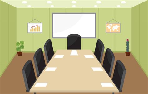 Best Conference Table Background Illustrations, Royalty-Free Vector ...