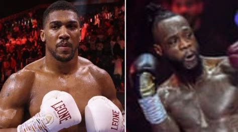 🤖 AI simulates Anthony Joshua vs Deontay Wilder clash