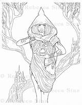 Detailed Fantasy Coloring Pages sketch template