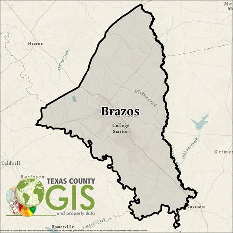 Brazos County Shapefile and Property Data - Texas County GIS Data