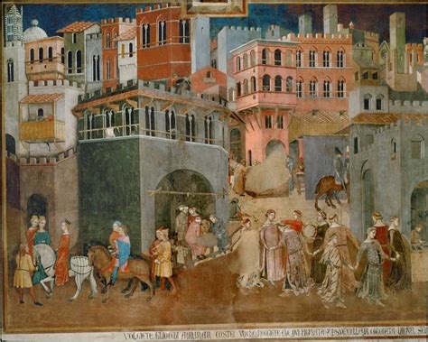 Ambrogio Lorenzetti Allegory of Good and Bad Government | Medieval art, Italian paintings, Painting