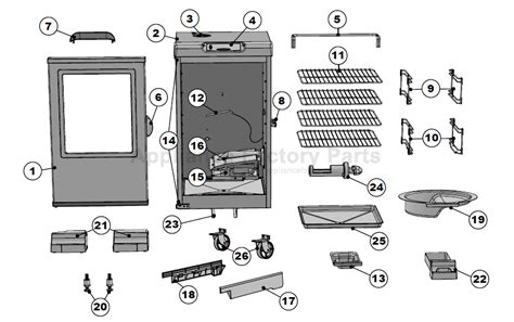 Masterbuilt Propane Smoker Parts Diagram