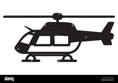 Black isolated silhouette of helicopter on white background, Helicopter silhouette in black ...