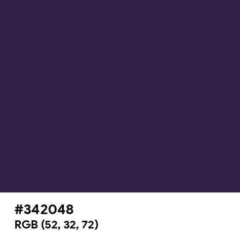 #342048 color name is Russian Violet