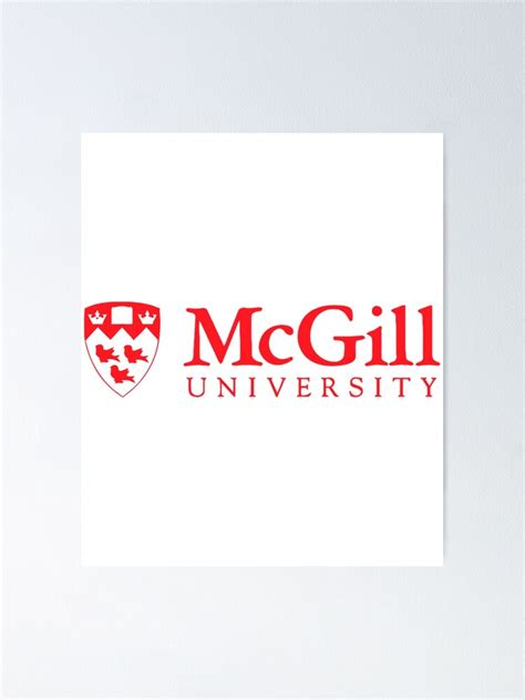 "McGill Univ Logo " Poster by Eflbtmgyazkr | Redbubble