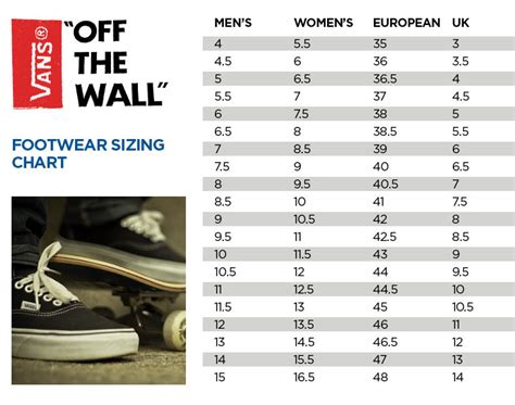 Vans Shoe Size Conversion Chart