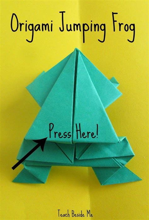 Leap Frog Math Game & Origami Jumping Frog | Jumping frog origami, Kids origami, Origami frog