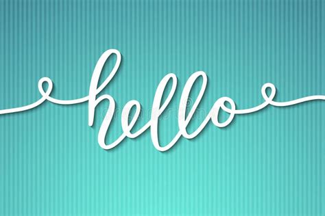 Hello lettering stock illustration. Illustration of hello - 100873073