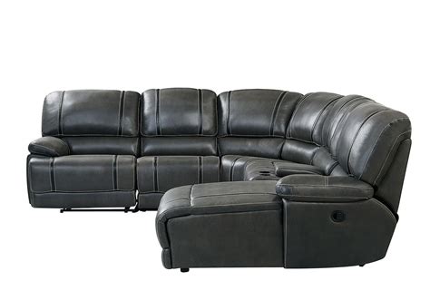 U1952 6-Piece Power Reclining Sectional W/ Chaise Global Furniture | Furniture Cart