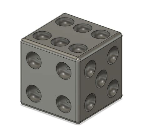 6 Sided Die / Dice by James | Download free STL model | Printables.com