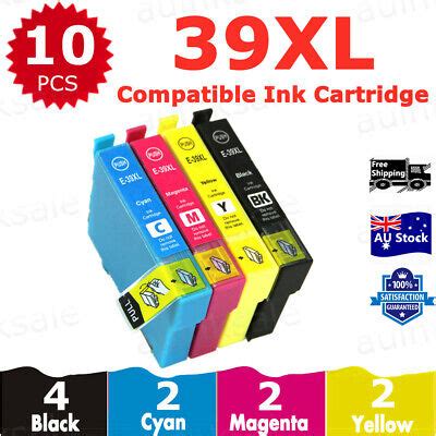 10x Compatible Ink Cartridge 39XL 39 For Epson Expression XP4105 XP-4105 XP-2105 | eBay