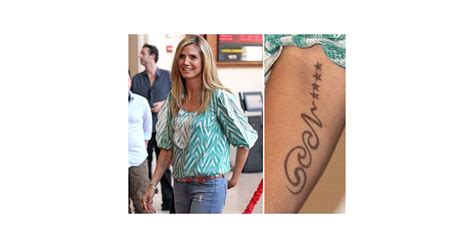 Heidi Klum's arm tattoo marked her and then-husband Seal's fourth ...