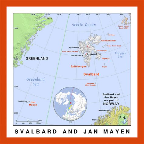 Political map of Svalbard and Jan Mayen | Maps of Svalbard | Maps of Europe | GIF map | Maps of ...