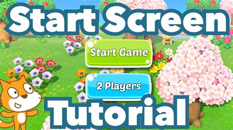 How to Make a Game with a Start Screen in Scratch | Tutorial - YouTube