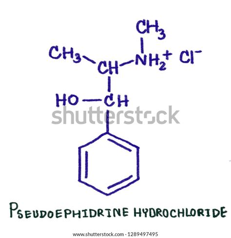 Salts Pseudoephedrine Hydrochloride Pseudoephedrine Sulfate Found Stock ...