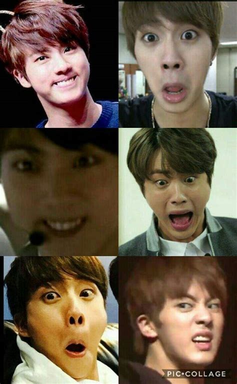 Jin Funny Face | ARMY's Amino